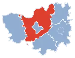 Położenie na mapie powiatu