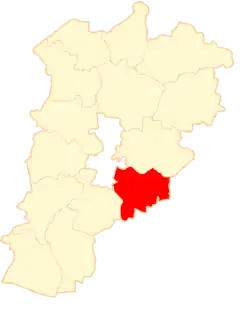 Położenie na mapie powiatu