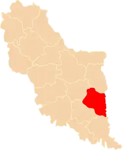 Położenie na mapie województwa