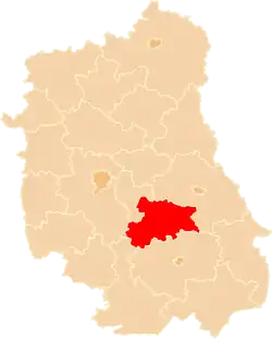 Położenie na mapie województwa