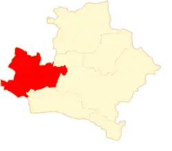 Położenie na mapie powiatu