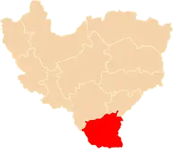 Położenie na mapie województwa