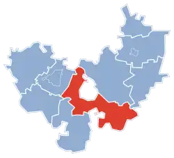 Położenie na mapie powiatu