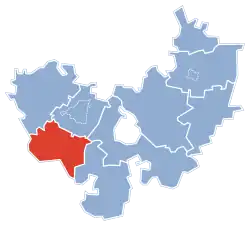 Położenie na mapie powiatu