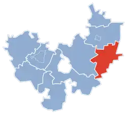 Położenie na mapie powiatu