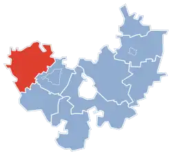 Położenie na mapie powiatu