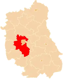 Położenie na mapie województwa