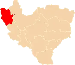 Położenie na mapie województwa