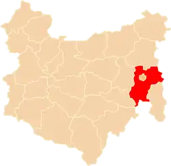 Położenie na mapie województwa