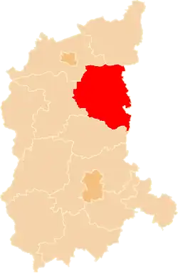 Położenie na mapie województwa