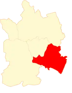 Położenie na mapie powiatu