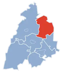 Położenie na mapie powiatu