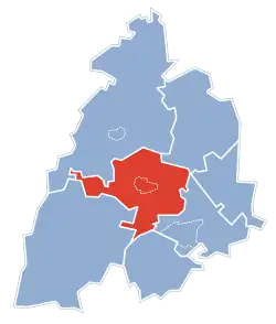 Położenie na mapie powiatu