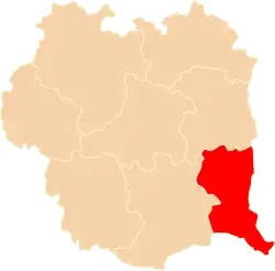 Położenie na mapie województwa