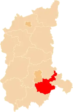 Położenie na mapie województwa