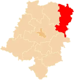 Położenie na mapie województwa