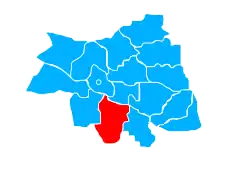 Położenie na mapie powiatu