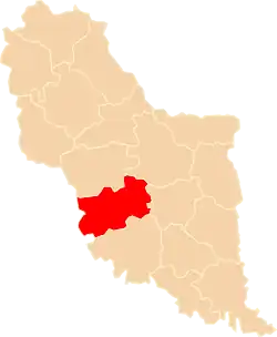 Położenie na mapie województwa