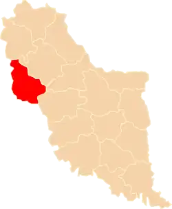 Położenie na mapie województwa