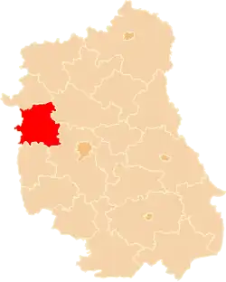 Położenie na mapie województwa