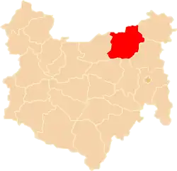 Położenie na mapie województwa