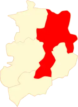 Położenie na mapie powiatu