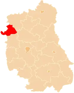 Położenie na mapie województwa