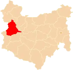 Położenie na mapie województwa