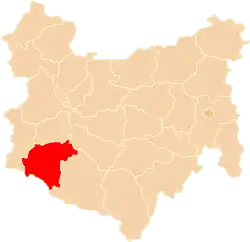 Położenie na mapie województwa