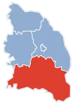 Położenie na mapie powiatu