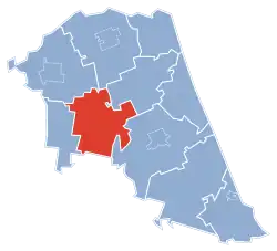 Położenie na mapie powiatu