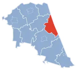 Położenie na mapie powiatu