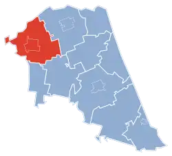 Położenie na mapie powiatu