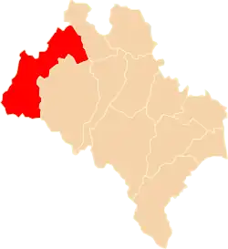 Położenie na mapie województwa