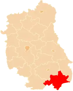 Położenie na mapie województwa