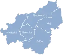 Plan powiatu wielickiego