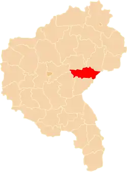 Położenie na mapie województwa