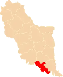 Położenie na mapie województwa