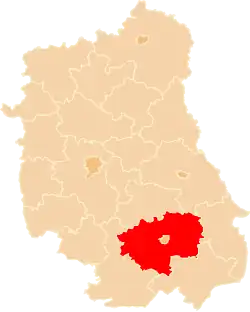 Położenie na mapie województwa