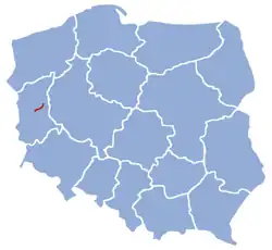 Mapa przebiegu linii kolejowej 375