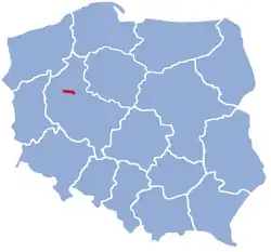 Mapa przebiegu linii kolejowej 381