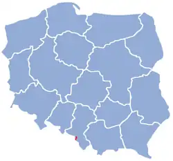 Mapa przebiegu linii kolejowej 90