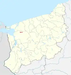 Mapa przebiegu linii kolejowej