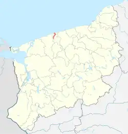 Mapa przebiegu linii kolejowej