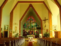 Wnętrze kościoła parafialnego