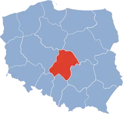 Położenie na mapie Polski