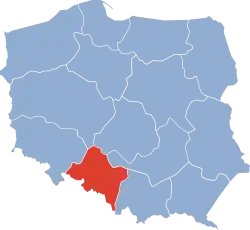 Położenie na mapie Polski