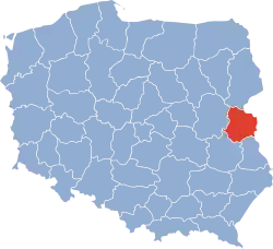 Położenie na mapie Polski