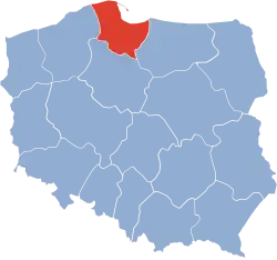 Położenie na mapie Polski