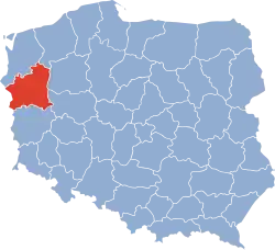 Położenie na mapie Polski